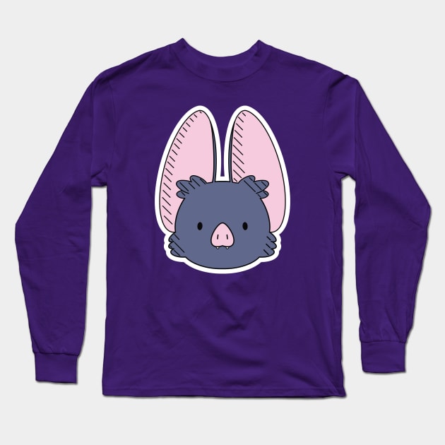 Bat Head Long Sleeve T-Shirt by naturalhabitatshorts